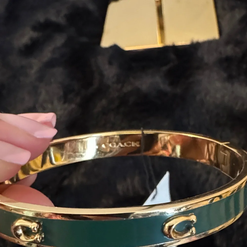 Coach Gold and Dark Green Bracelet - Picture 6 of 8